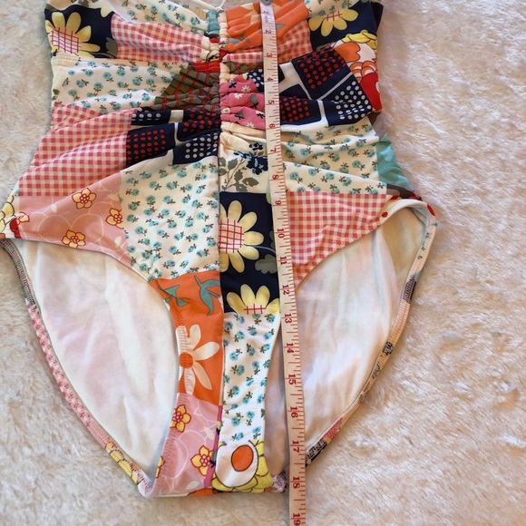 Zimmermann Patchwork Swimsuit Sz 12 - Picture 4 of 10
